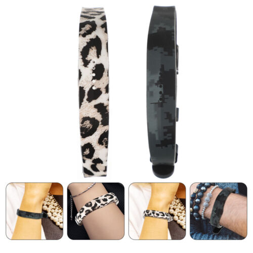Stylish Leopard Print Silicone Bands for Flex 2 - Set of 2 - Picture 1 of 12