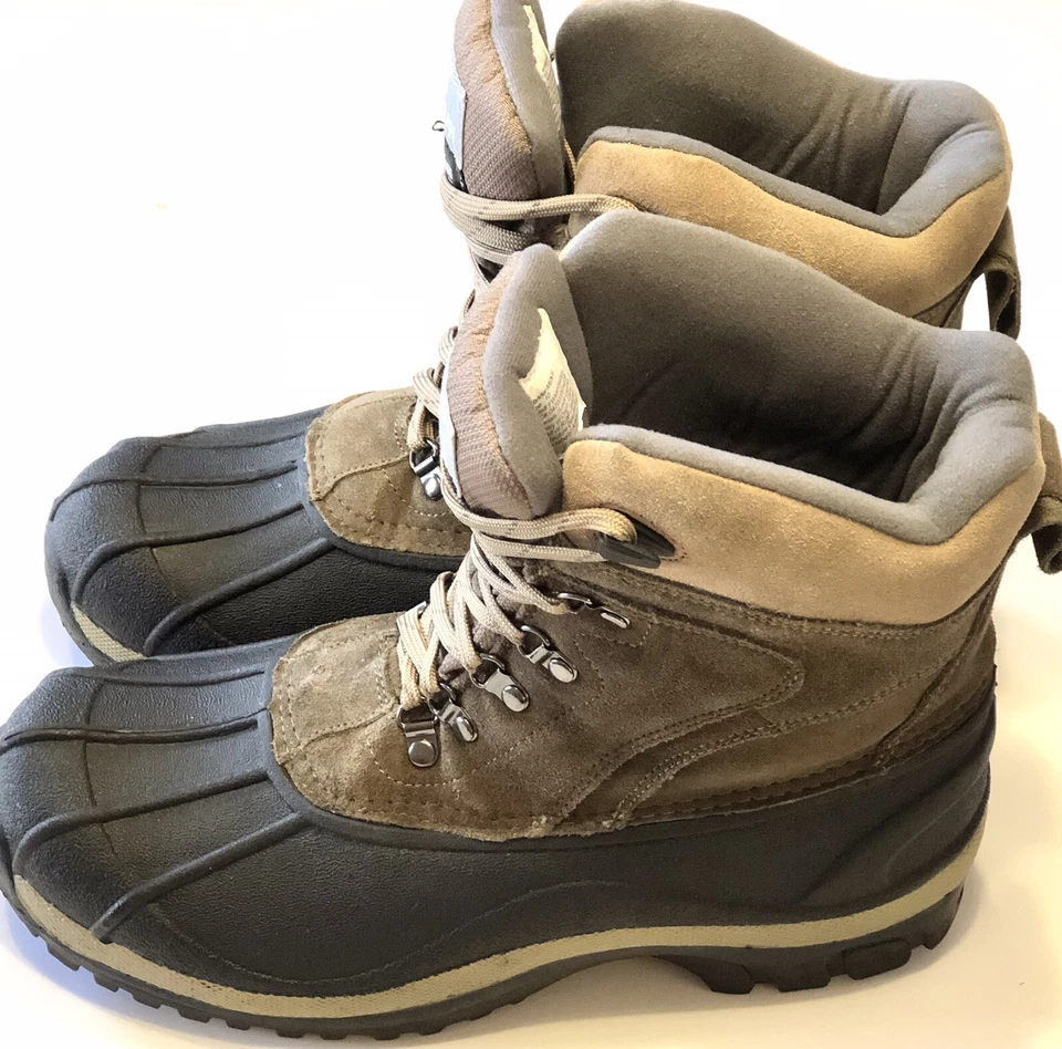 Magellan Outdoors Mens Thinsulate Winter Boots, Sz 10, Black Lower & Brown Upper - Image 3 of 4