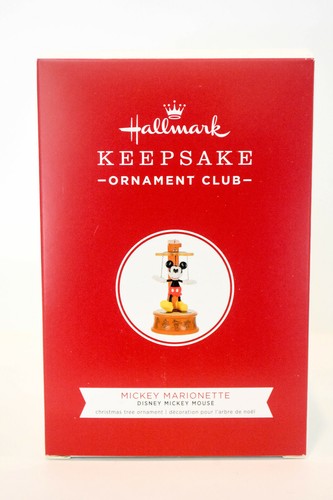 Hallmark  Mickey Marionette - Mickey Mouse Disney - 2019 Ornament Club - Foto 1 di 9