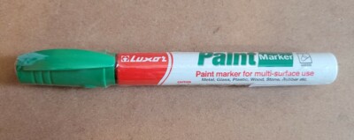 Luxor 19N839 Green Paint Marker Jumbo Tip Permanent Industrial Marker