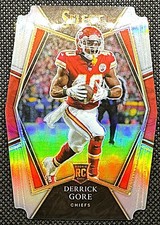 Derrick Gore 2021 Panini Select Premier Level Silver Prizm Die-Cut #184 Rookie 