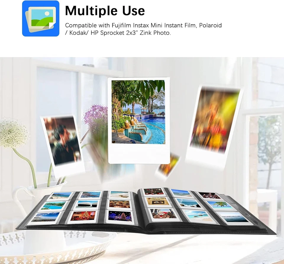 Álbum de fotos de 432 bolsillos para mini cámara Fujifilm Instax, cámara Polaroid... Foto 4 de 4