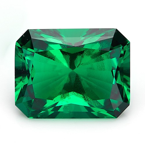 AGL Certified Lab Created Columbia Emerald Radiant Cut Loose Gemstone 0.8 ~ 3Ct - Picture 14 of 15