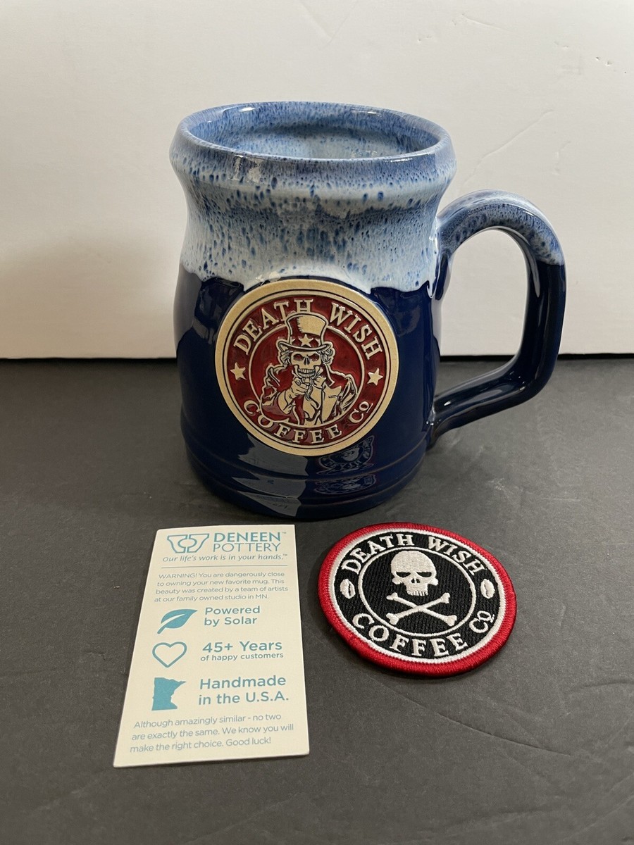 Death Wish Coffee Uncle Sam Mug Deneen Pottery Rare #1525/2000