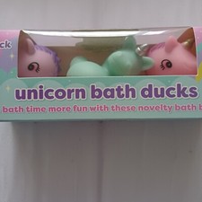 Unicorn Bath Ducks Pack Of 3 By Playworks. New.