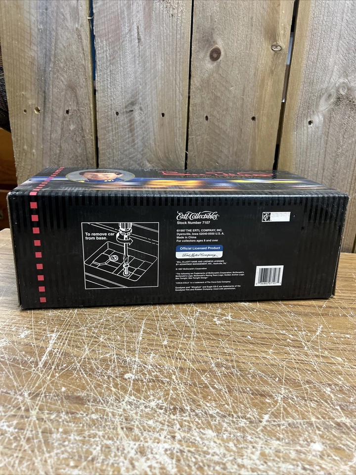 1/18 Ertl Prestige #94 Bill Elliott Mac Tonight Ford T-Bird en caja Foto 2 de 4