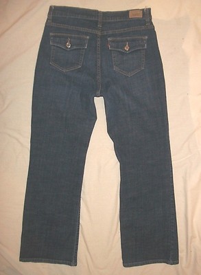 Levi's Perfectly Slimming Mid Rise 512 Boot Cut Stretch Flap Pocket Jeans 12S