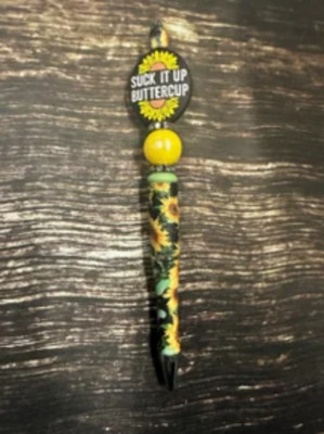 SUCK IT UP BUTTERCUP SUNFLOWER PEN
