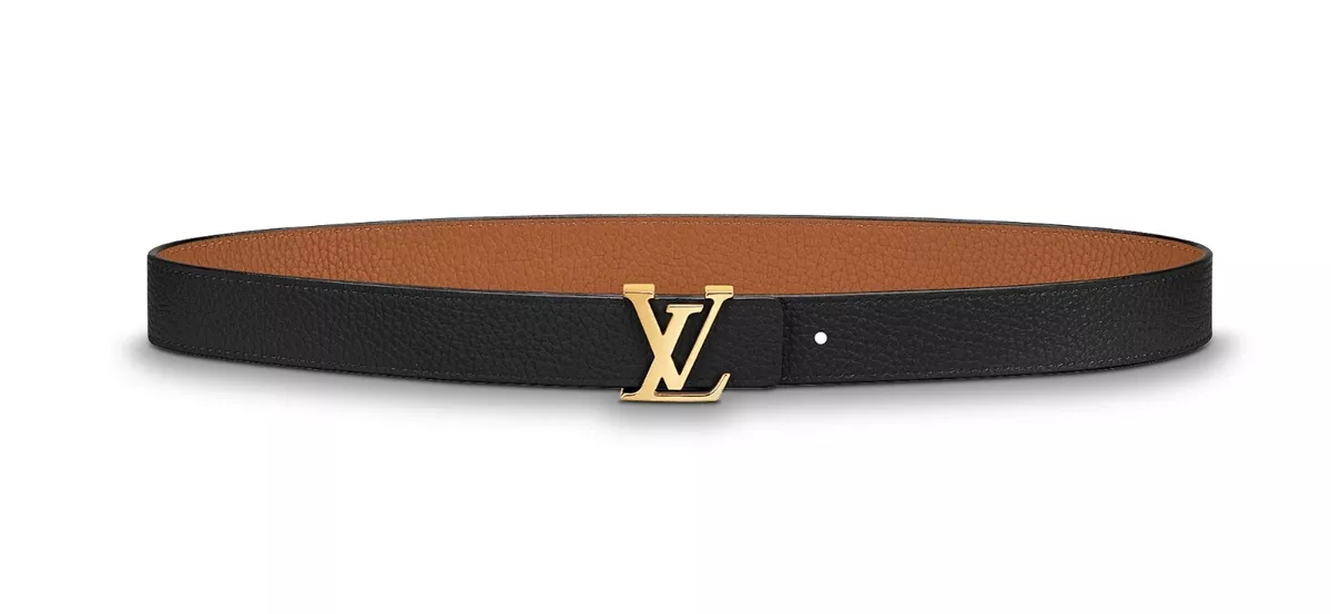 Louis Vuitton Black/Brown Leather Reversible Initiales Belt Louis Vuitton