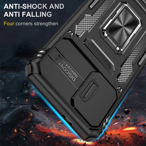 Custodia supporto antiurto per Samsung Galaxy S23 Ultra S22 S21 cover fotocamera scorrevole - Foto 19 di 61