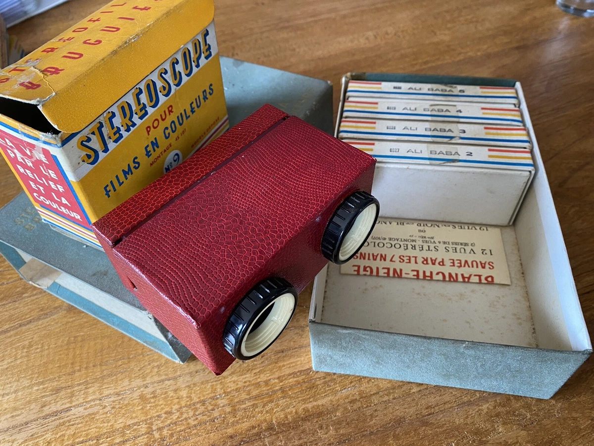 Visionneuse De Poche COROR Diapositives + Boîte Vintage – Fabriquée En France
