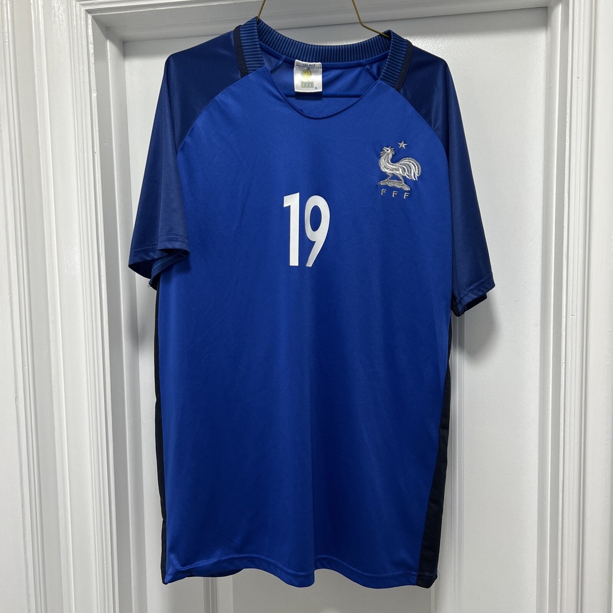 PAUL POGBA 19 MENS FRANCE NATIONAL 2015/2016 FOOTBALL SOCCER SHIRT JERSEY  SIZE S