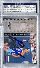 Anna Kournikova Autographed Trading Cards for sale | eBay