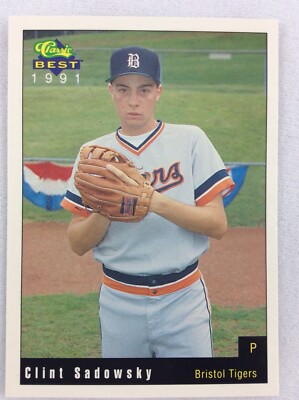 1991 Bristol Tigers-Classic BEST Minor League Baseball Card-Clint Sadowsky
