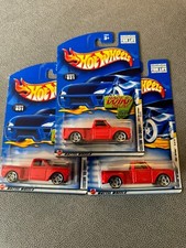 Hot Wheels Lot 3x 2002 First Editions Custom '69 Chevy Red A6