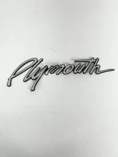 VOYAGER 1997 "Plymouth" Door Molding Rubber Emblem Silver OEM