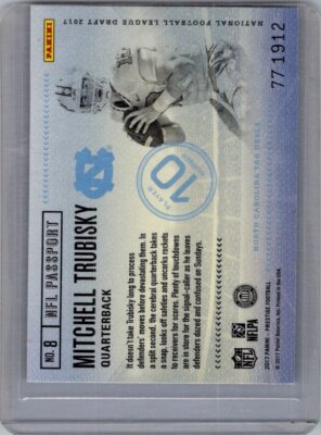 2017 Panini Prestige #8 Mitchell Trubisky NFL Passport | eBay