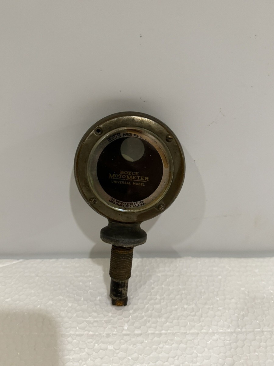 1918 Boyce Motometer Buick Emblem Logo Gas & Oil Vintage