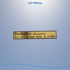 TECHNICS 1210 mk2 Emblem Badge Logo Aufkleber Sticker Aufkleber oder 1200