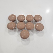 Lot of 9 Vtg Blush Pink Color Ceramic Cabinet Drawer Pull Knob Japan