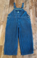 Liberty Mens Carpenter Bib Zipper Fly Overalls FITS 48x24 hemmed med wash
