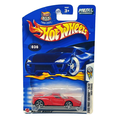 Hot Wheels 2003 First Editions Enzo Ferrari Highway 35 Red 1:64
