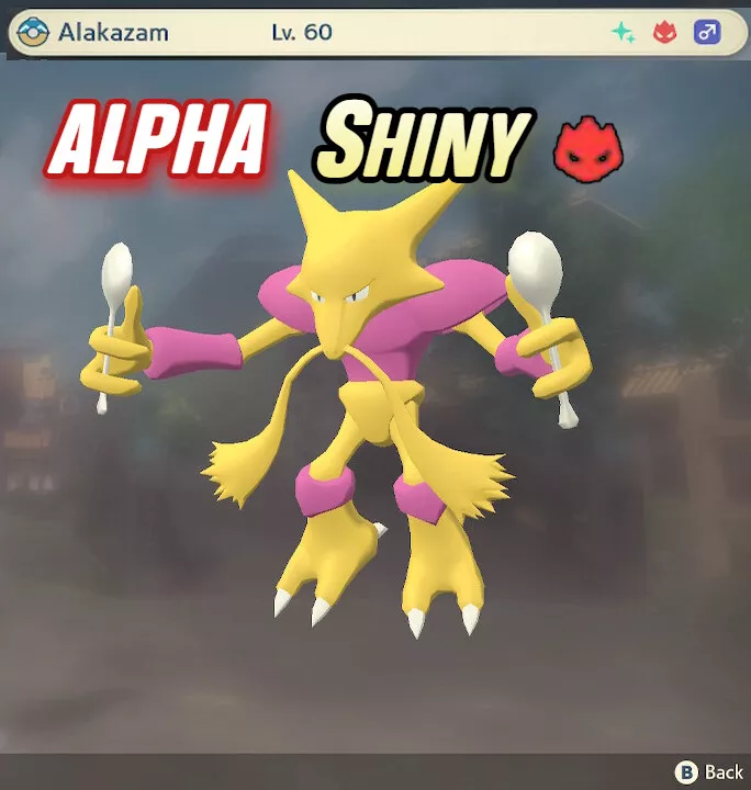 ALAKAZAM ALPHA SHINY 🌟 Pokemon Legends: Arceus, EV Trained