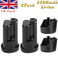 2X 10.8V Li-ion Battery For Bosch BAT411A GSR GSB GSA GLI10.8V-Li 2607336863