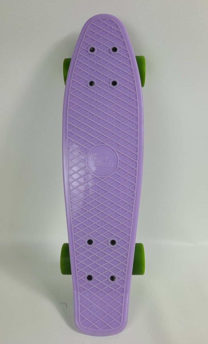Vintage 22” Retro Boards Skateboard Purple Plastic Deck Skate