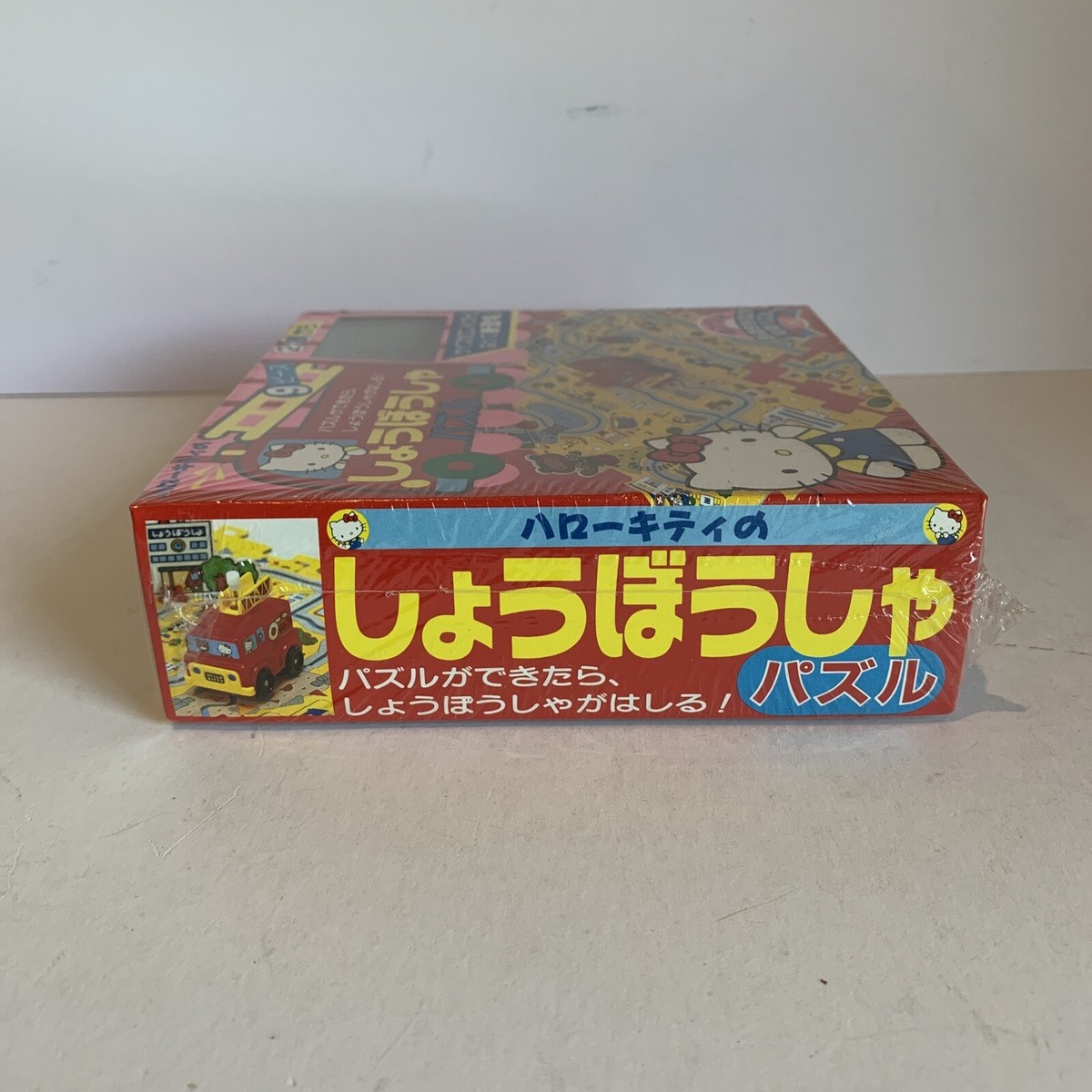 VINTAGE BOXED HELLO KITTY PUZZLE 1996 SANRIO FIRE TRUCK JAPAN