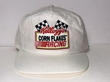 VINTAGE Kellogg's Snap-back Hat Corn Flakes Racing Team White NEVER WORN