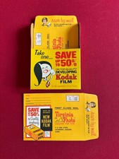 1970, KODAK Film, "Un-Used" Film Developing Cardboard Display Scarce / Vintage