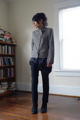 ann demeulemeester leather jacket