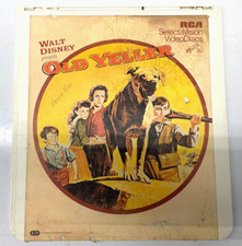 Video Disc "Old Yeller" Walt Disney 1957 Chuck Connors Dorthy McGuire CED Format