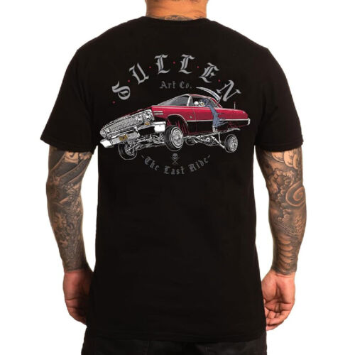 Sullen Men's Final Ride Premium Jet Black Short Sleeve T Shirt Clothing Appar - Picture 1 of 3