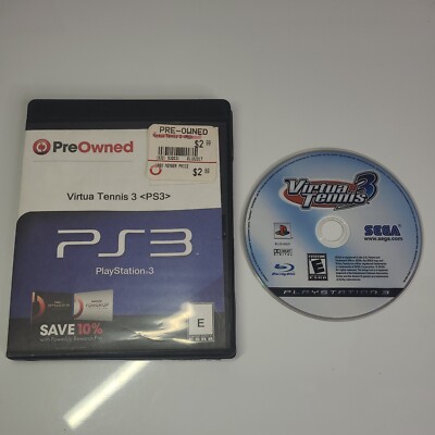 Virtual Tennis 3 (PS3) Sony PlayStation 3 - SEGA, TESTED DISC ONLY - PS3