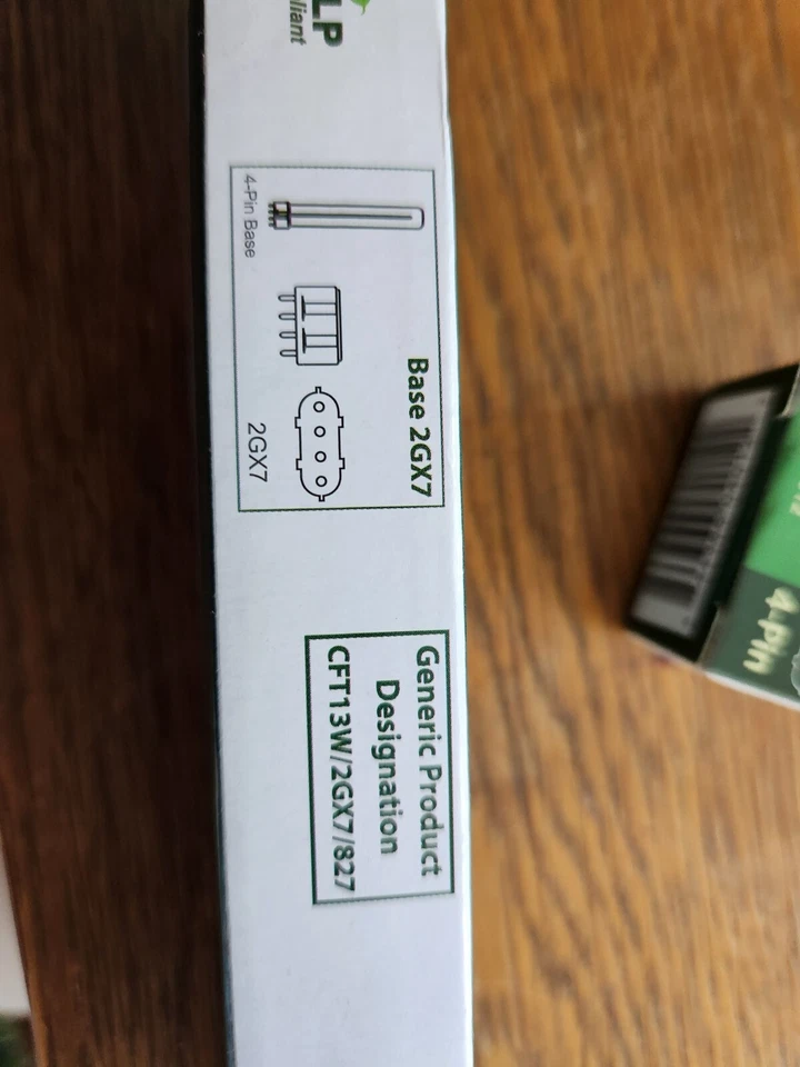 Box of 10 Plusrite Compact Fluorescnt Lamp 13Watt PL13W/1U/4P/827 CF13S/827 2GX7 - Image 2 of 4