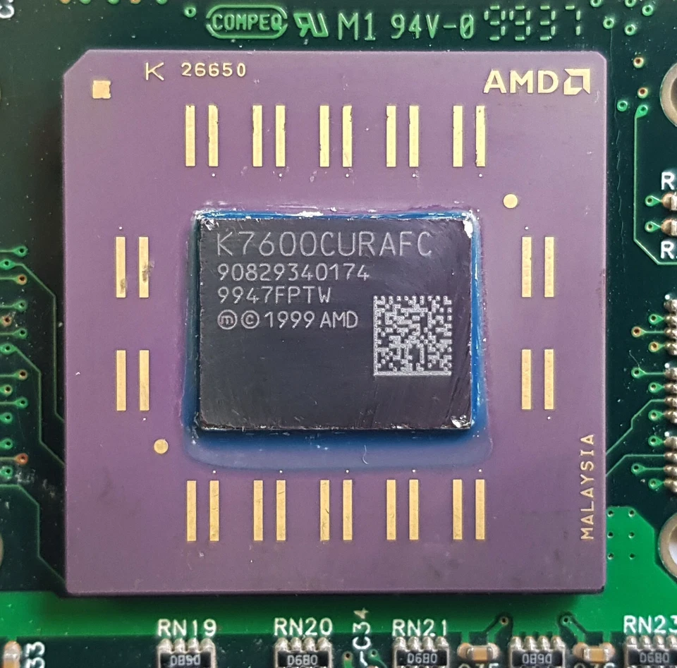 AMD Athlon K7 K7600CURAFC vintage slot A CPU - Image 2 of 3