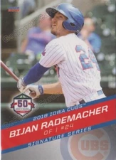 2018 Iowa Cubs Bijan Rademacher RC Rookie Chicago