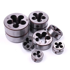 Metric Right Hand Thread Die M7-M22 0.75-2mm Pitch Alloy Steel HSS High Hardness