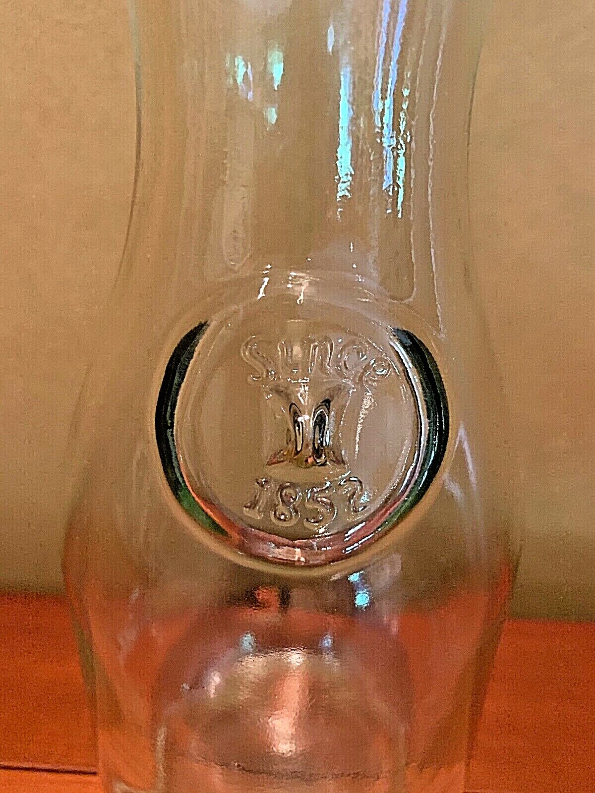 Vintage Paul Masson "Since 1852" Carafe Glass Milk Bottle Jug Decanter