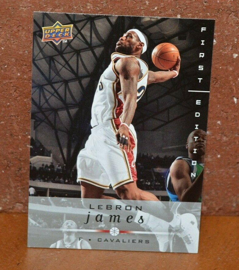 lebron james first edition card BASKETBALL CARD UD FIRST EDITION LeBRON JAMES CAVALIERS