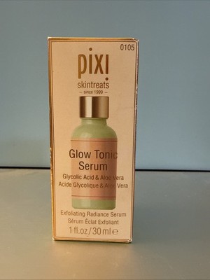 Pixi Glow Tonic Serum Glycolic Acid Aloe Vera Exfoliating Radiance 1 fl oz