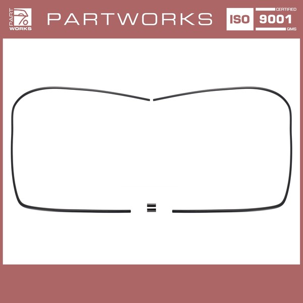 Zierrahmen Frontscheibe FüR Porsche 911 G 930 Zierleisten + Clip Schwarz L+R-image