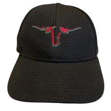 Chef Works Black Mesh Baseball Cap Adjustable Embroidered Logo Breathable Hat