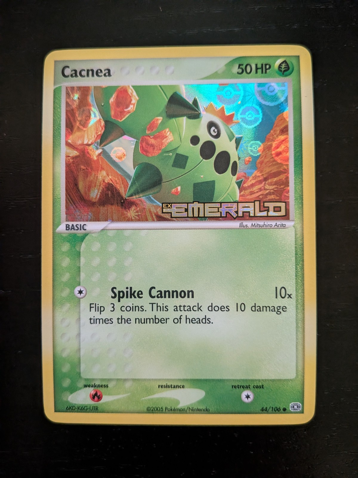 Cacnea EX Emerald Reverse Holo Stamped 44/106 Pokemon NM
