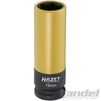 Hazet FELGEN-SCHLAGSCHRAUBER-NUSS Radbolzen Impact Radnuss SCHON-EINSATZ Sw 19Mm