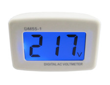 LCD Digital Voltmeter, Flat US Plug in Voltmeter Volt Panel Meter AC 80-300V, Vo