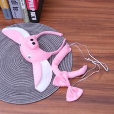 Durable Pink Pig Headband Costume Set for Party Dress Up and Plays