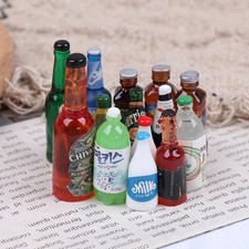 5Pcs 1:12 Dollhouse Miniature Drinks Bottles Model Dolls Kitchen Accessories -dx
